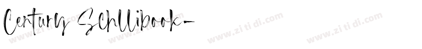 Century Schllibook字体转换